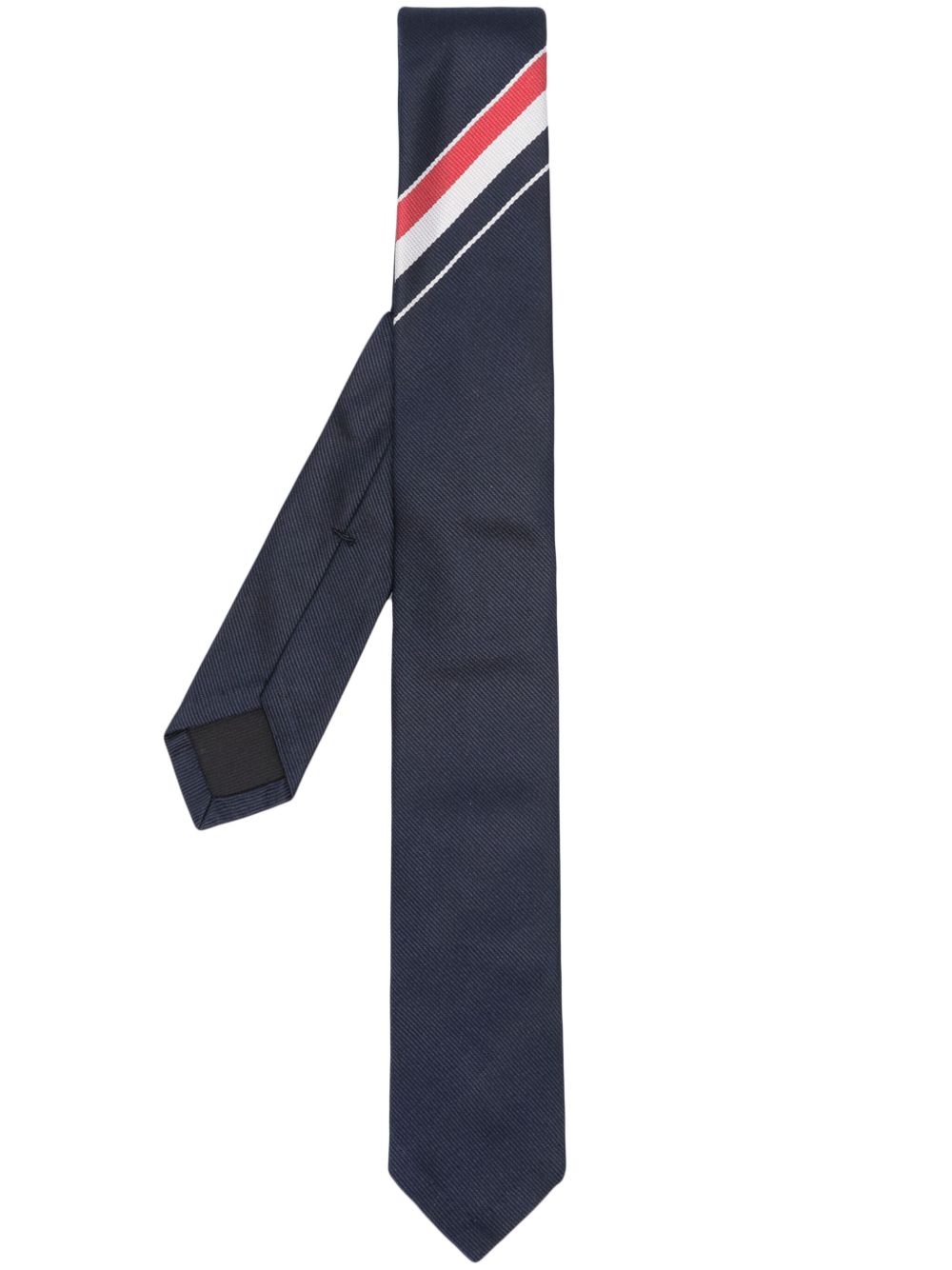 Thom Browne Engineered Stripe 真丝领带 - 蓝色
