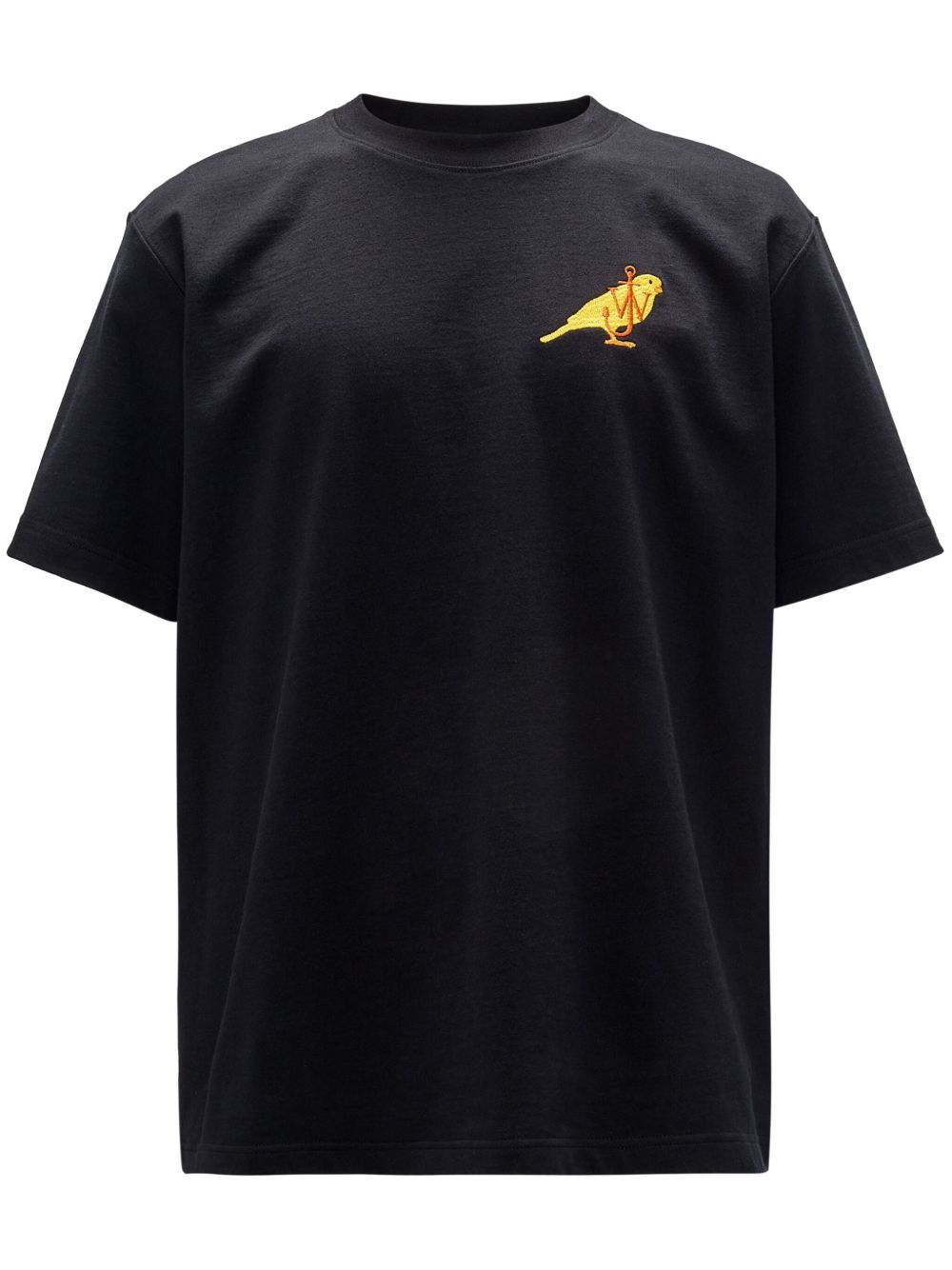 JW Anderson Anchor logo刺绣T恤 - 黑色