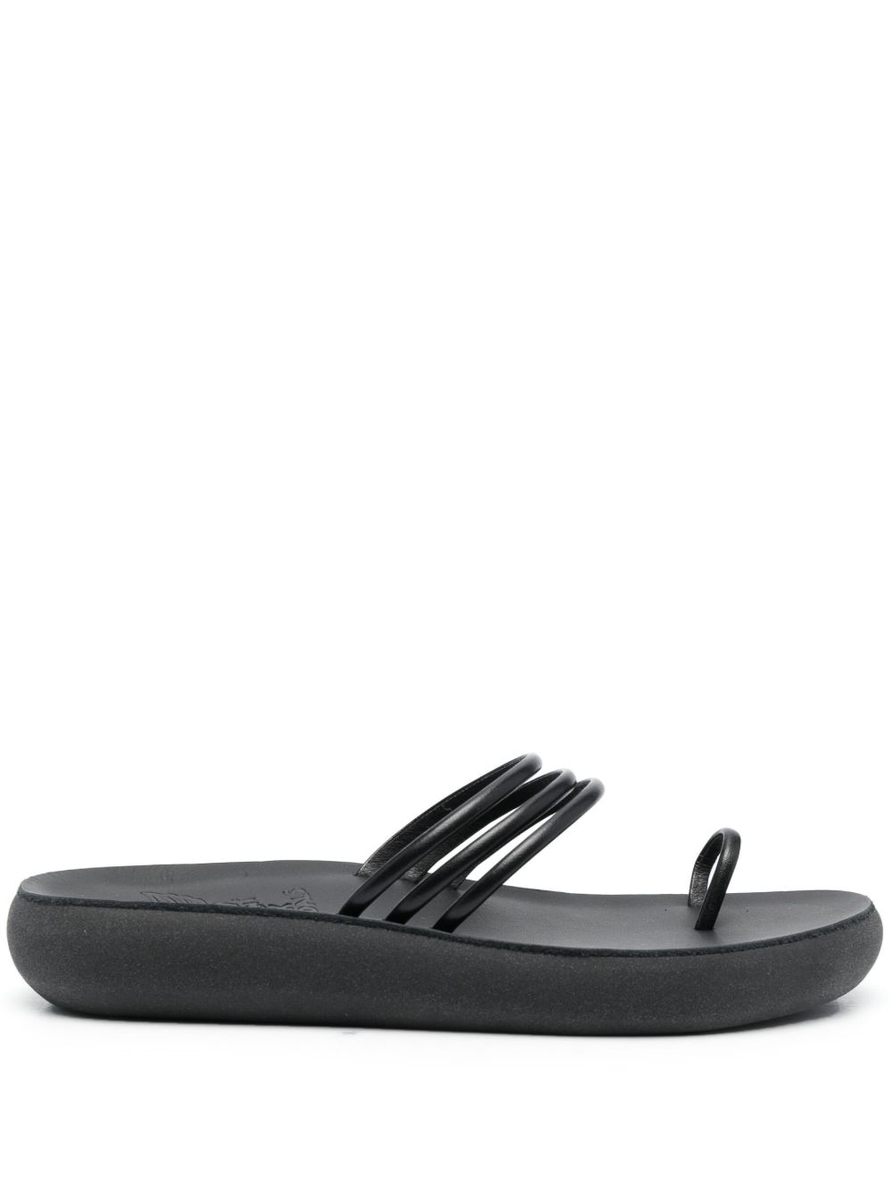 Ancient Greek Sandals Kalokeri 皮质凉鞋 - 黑色