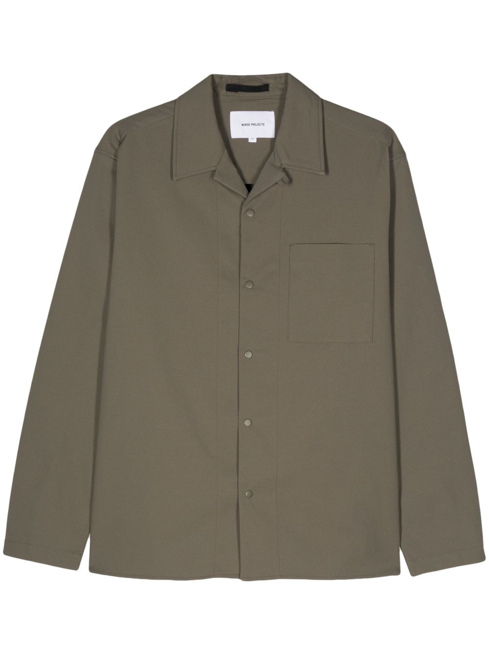 Norse Projects Carten Solotex 古巴领衬衫 - 绿色