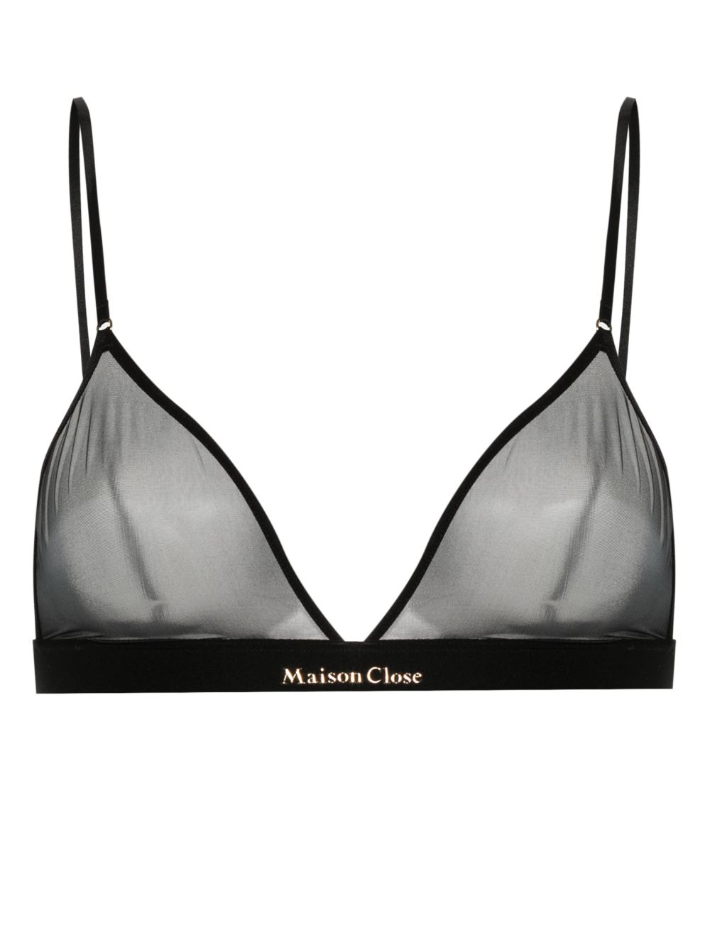 Maison Close Double Sens 三角形文胸 - 黑色