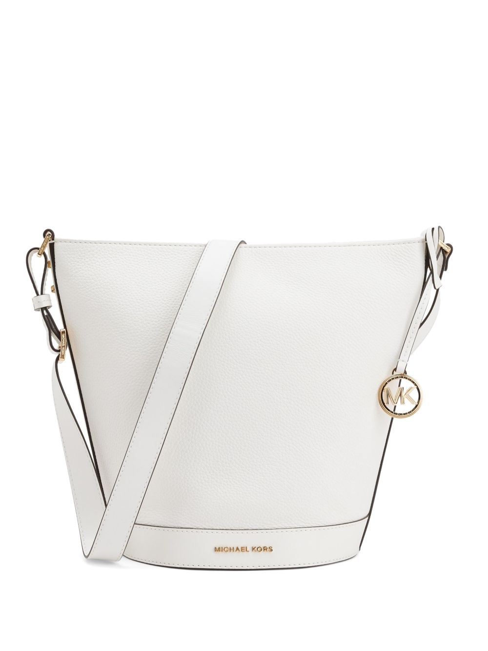 Michael Kors Townsend 皮质水桶包 - 白色