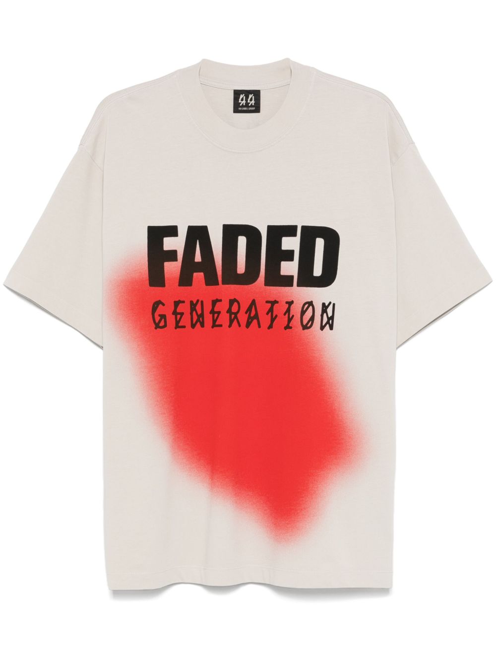 44 LABEL GROUP Faded Gen T恤 - 中性色