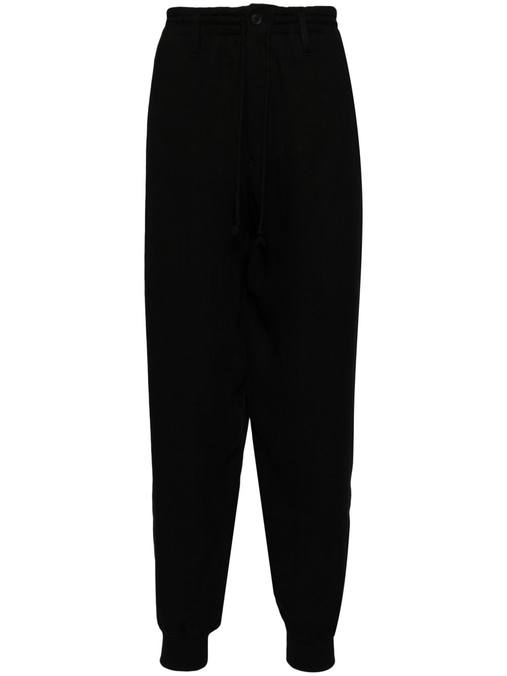 Yohji Yamamoto 运动垮裤 - 黑色