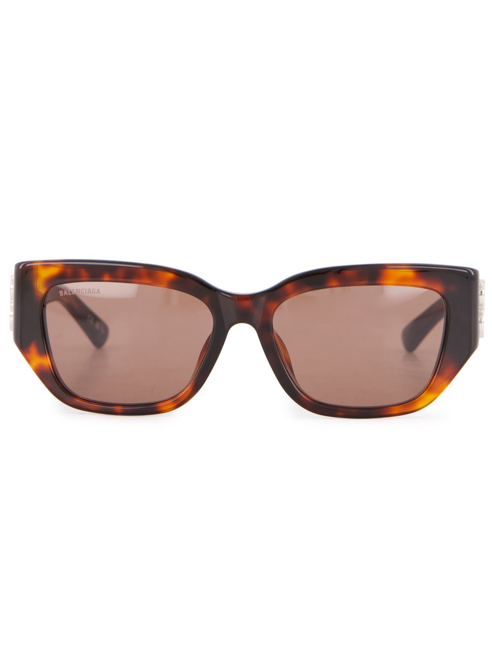 Balenciaga Eyewear Bossy Square 太阳眼镜 - 褐色