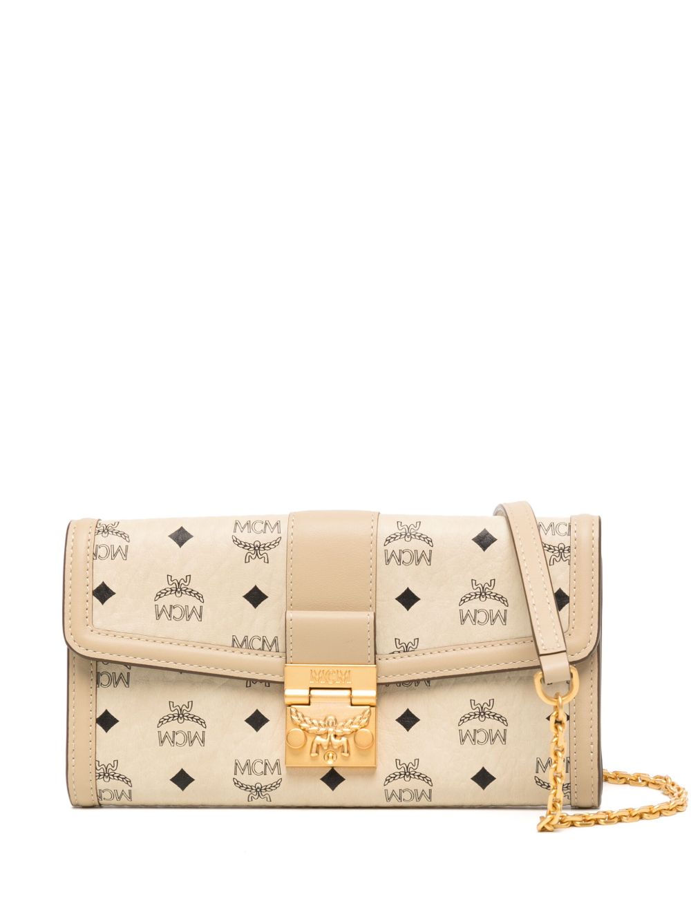 MCM Tracy 经典logo图案大号钱包 - 中性色