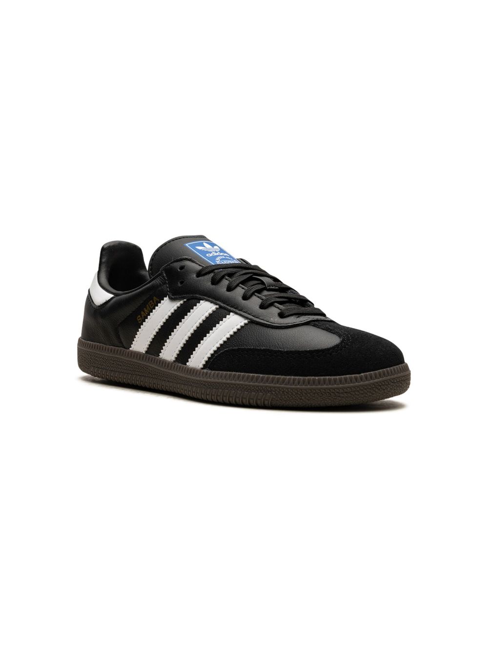 adidas Kids Samba OG C Black Gum 运动鞋 - 黑色
