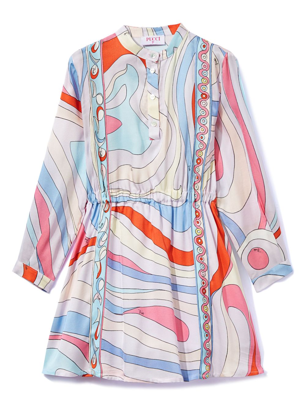 PUCCI Junior Marmo 印花连衣裙 - 紫色
