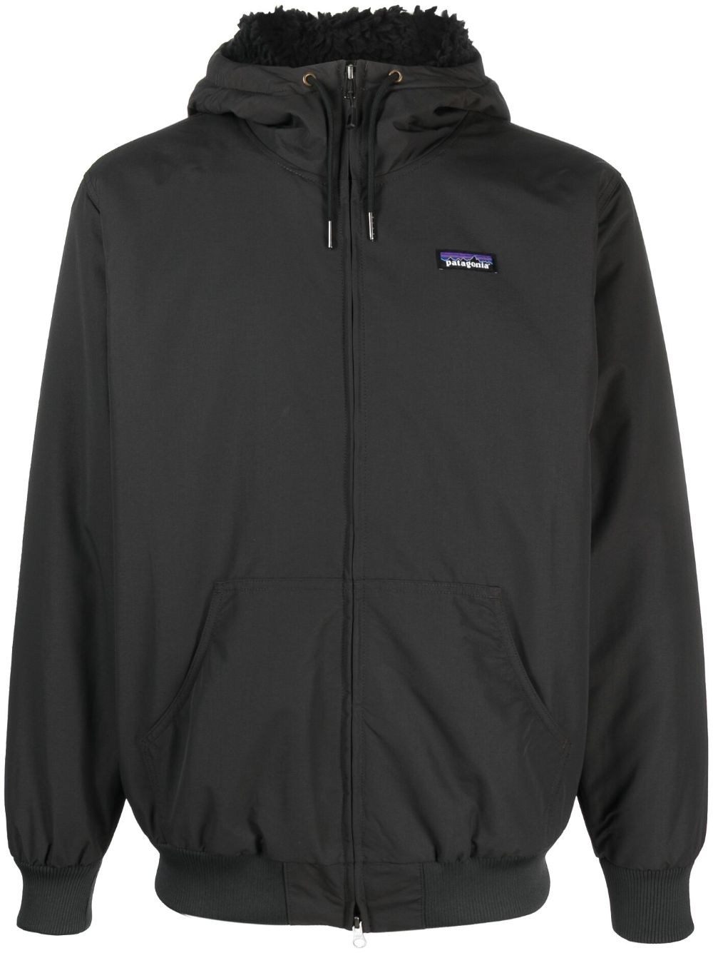 Patagonia logo印花夹克 - 黑色