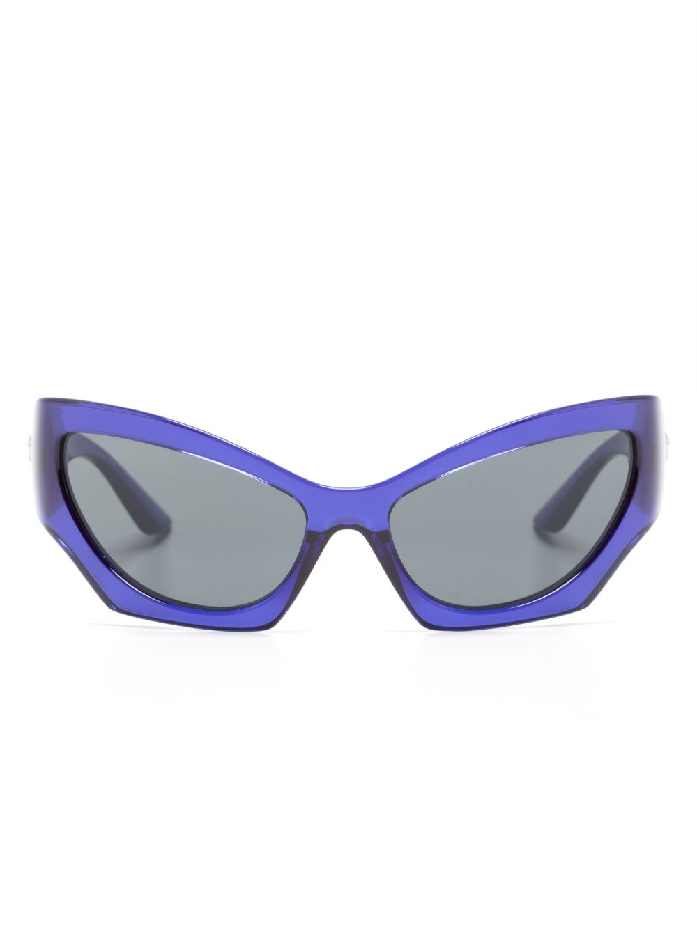 Versace Eyewear 有色镜片猫眼框太阳眼镜 - 紫色