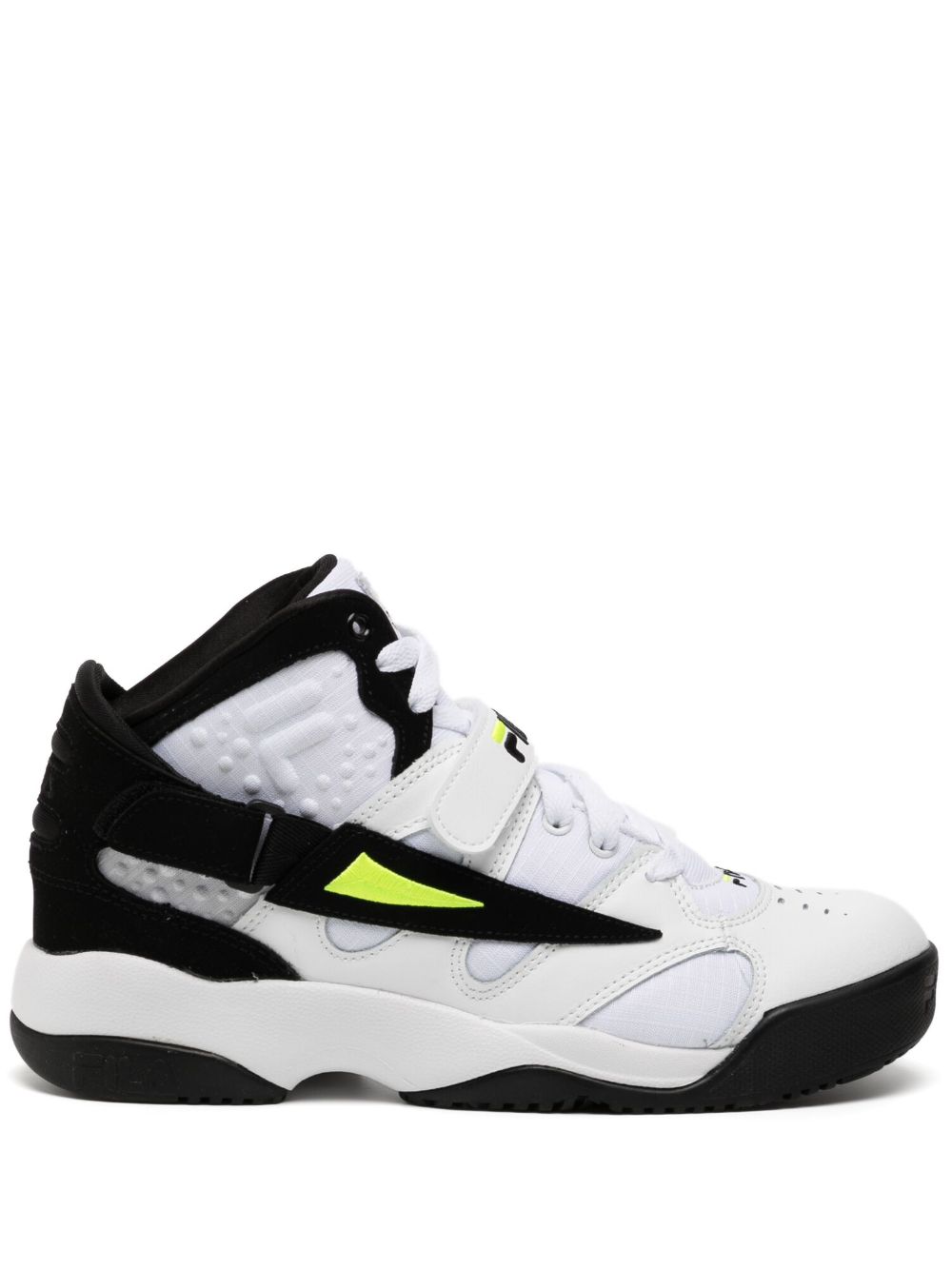 Fila 刺绣logo高帮运动鞋 - 黑色