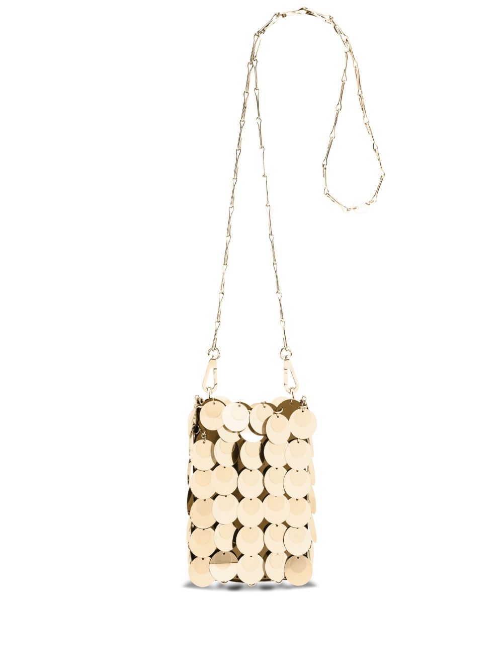 Rabanne Sparkle Hobo 迷你包 - 金色
