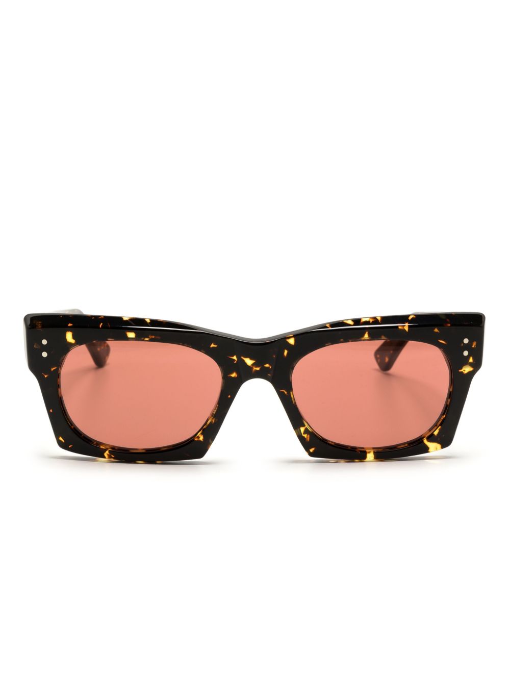 Marni Eyewear Edku 椭圆形框太阳眼镜 - 褐色