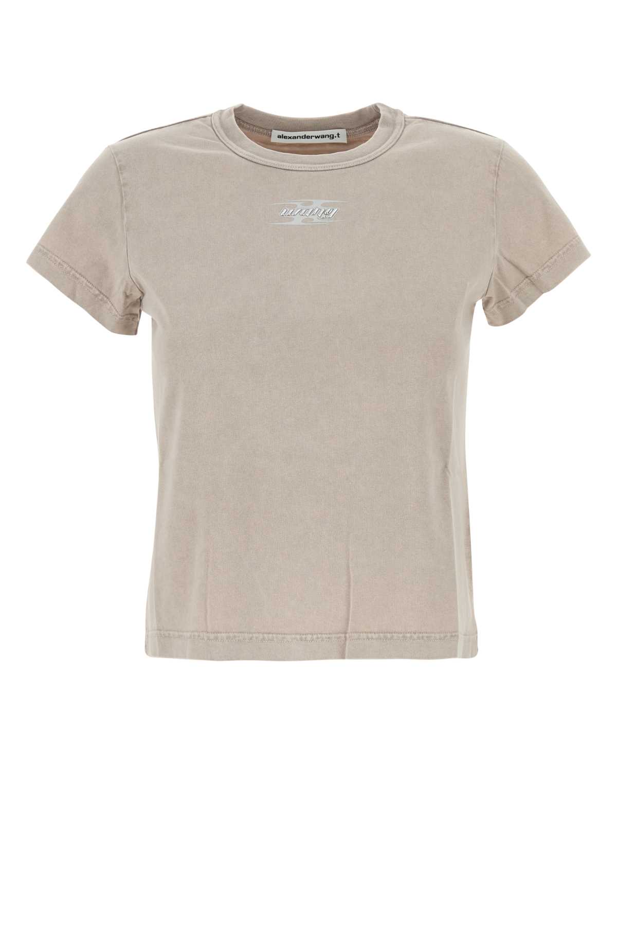 T by Alexander Wang Dove Grey Cotton T-shirt