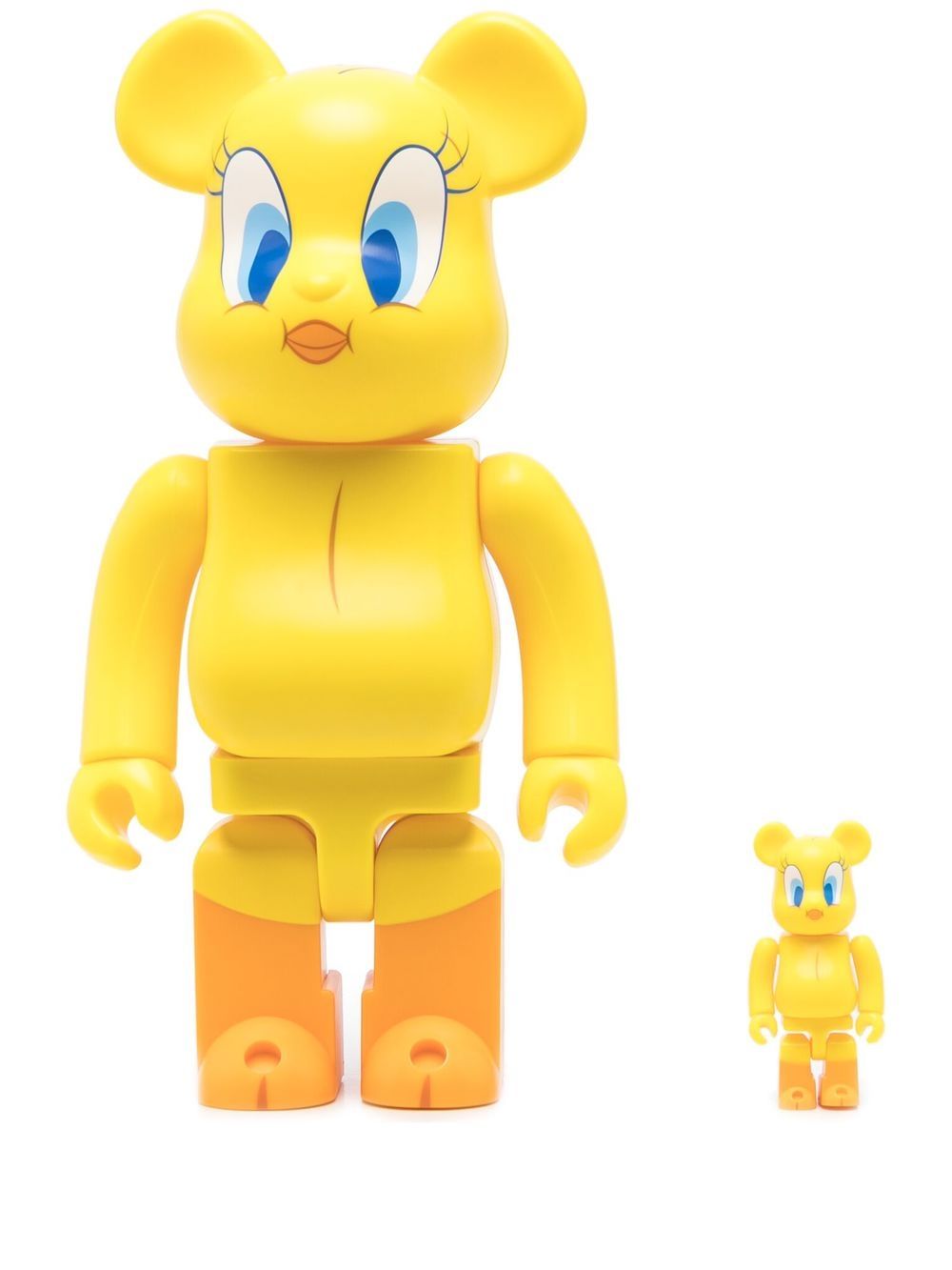 MEDICOM TOY BE@RBRICK Tweety 100% & 400% 模型玩具套装 - 黄色