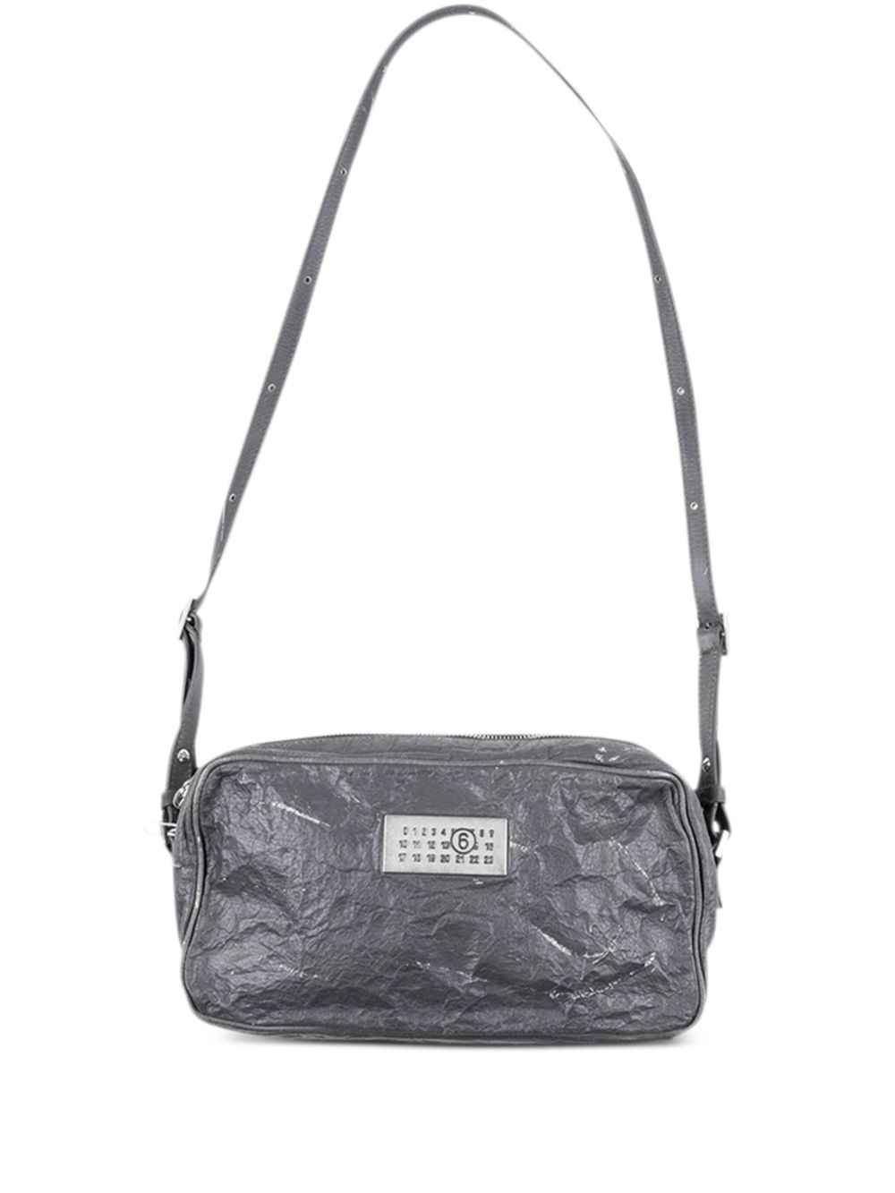 Maison Margiela logo标牌斜挎包 - 灰色