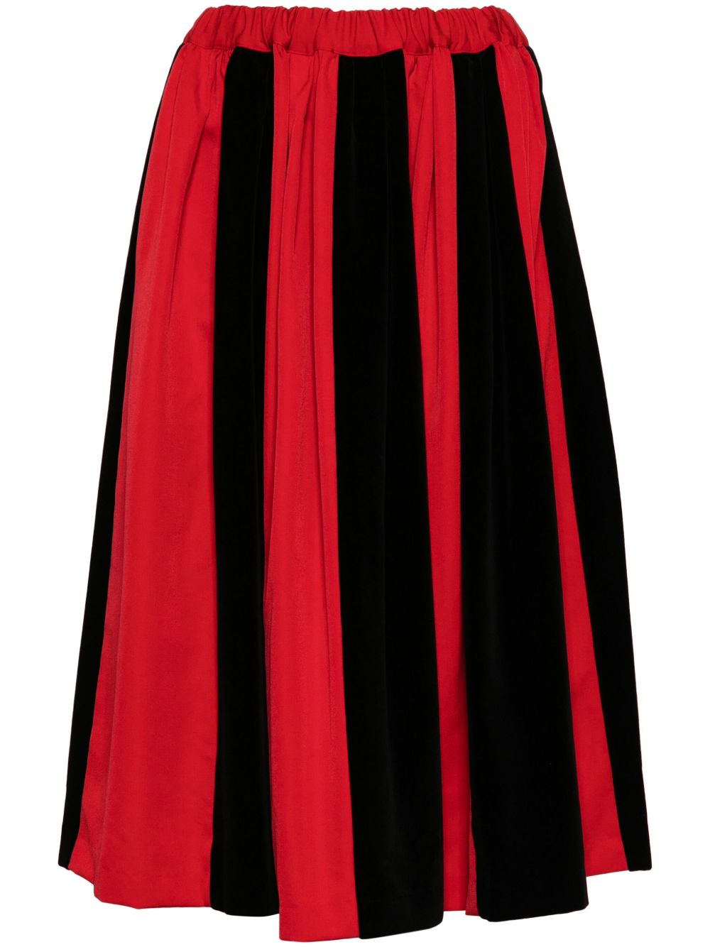 Comme Des Garçons Comme Des Garçons 双色半身裙 - 红色