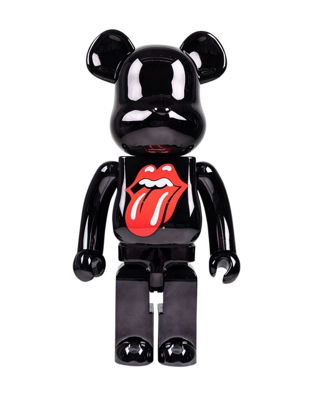 MEDICOM TOY x The Rolling Stones "Lips and Tongue" BE@RBRICK 1000% 模型玩具 - 黑色
