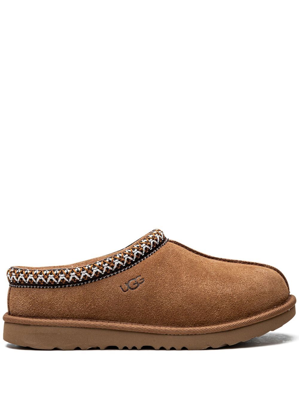 UGG Kids Tasman II 绒面皮拖鞋 - 褐色