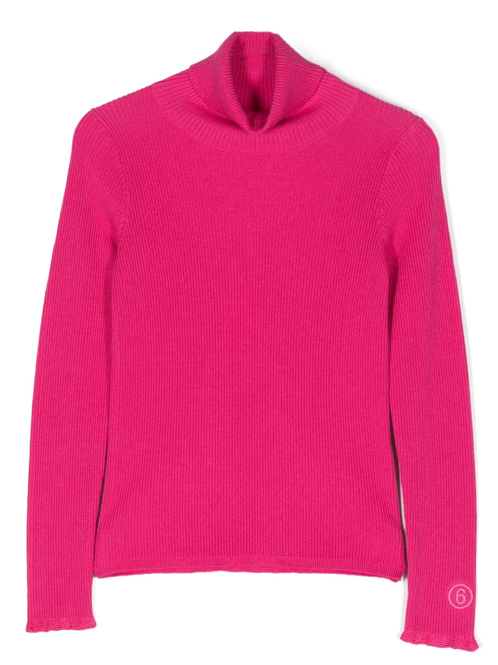 MM6 Maison Margiela Kids 高领长袖上衣 - 粉色