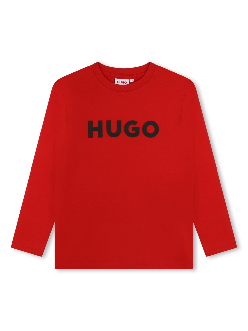 HUGO KIDS logo印花棉T恤 - 红色