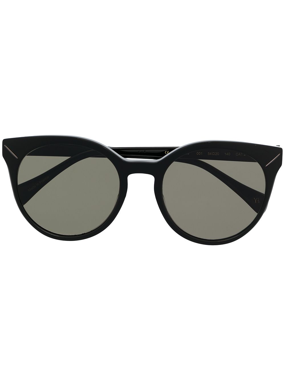 Yohji Yamamoto YS 500 猫眼框太阳眼镜 - 黑色