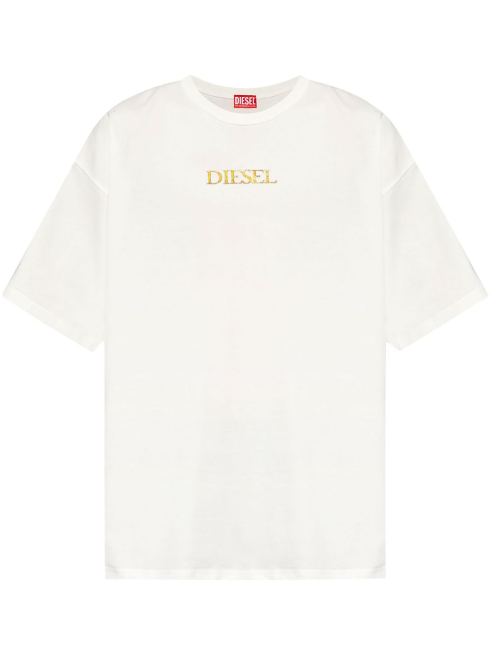 Diesel logo印花棉T恤 - 中性色