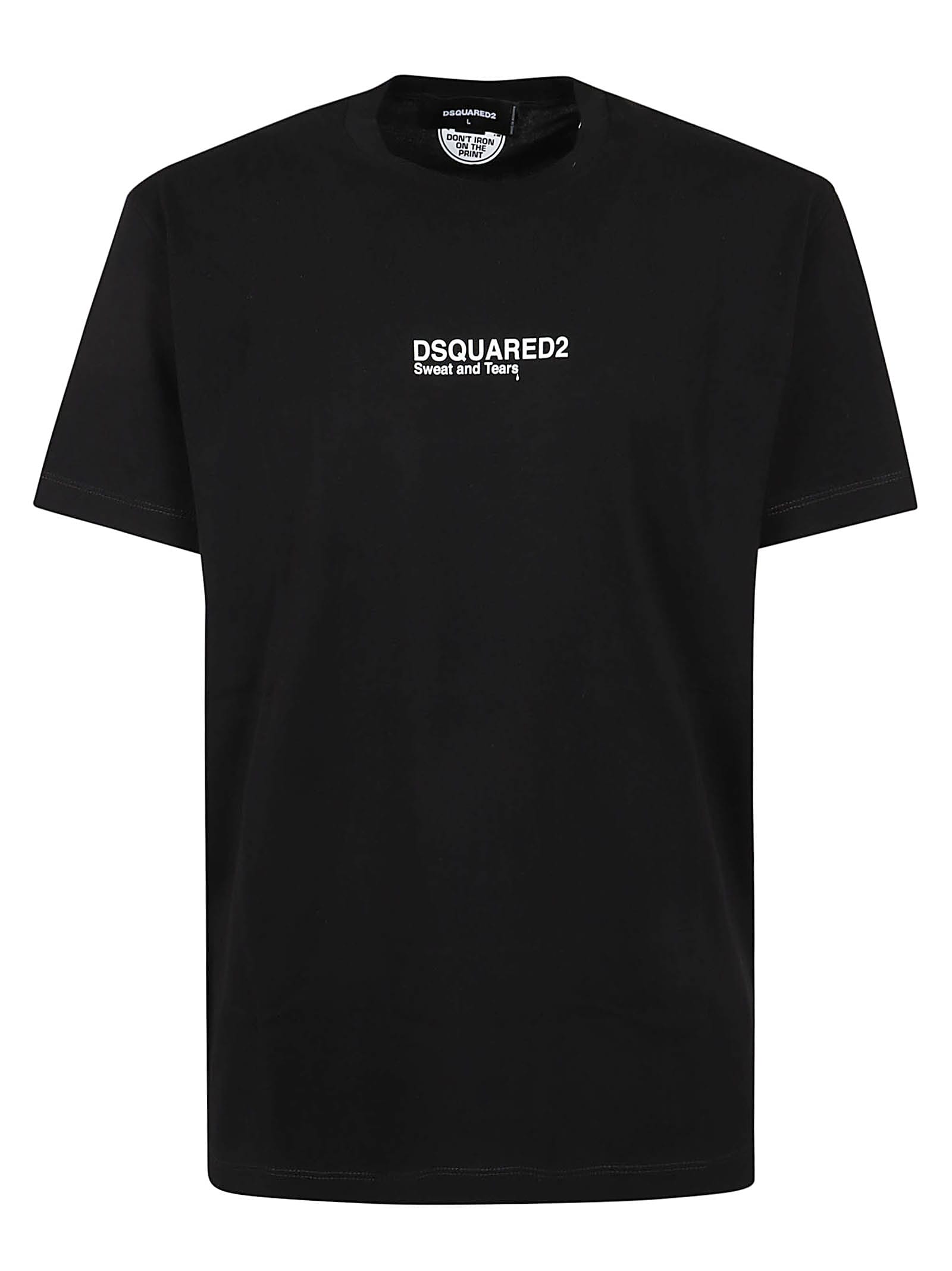 Dsquared2 印花Logo圆领T恤