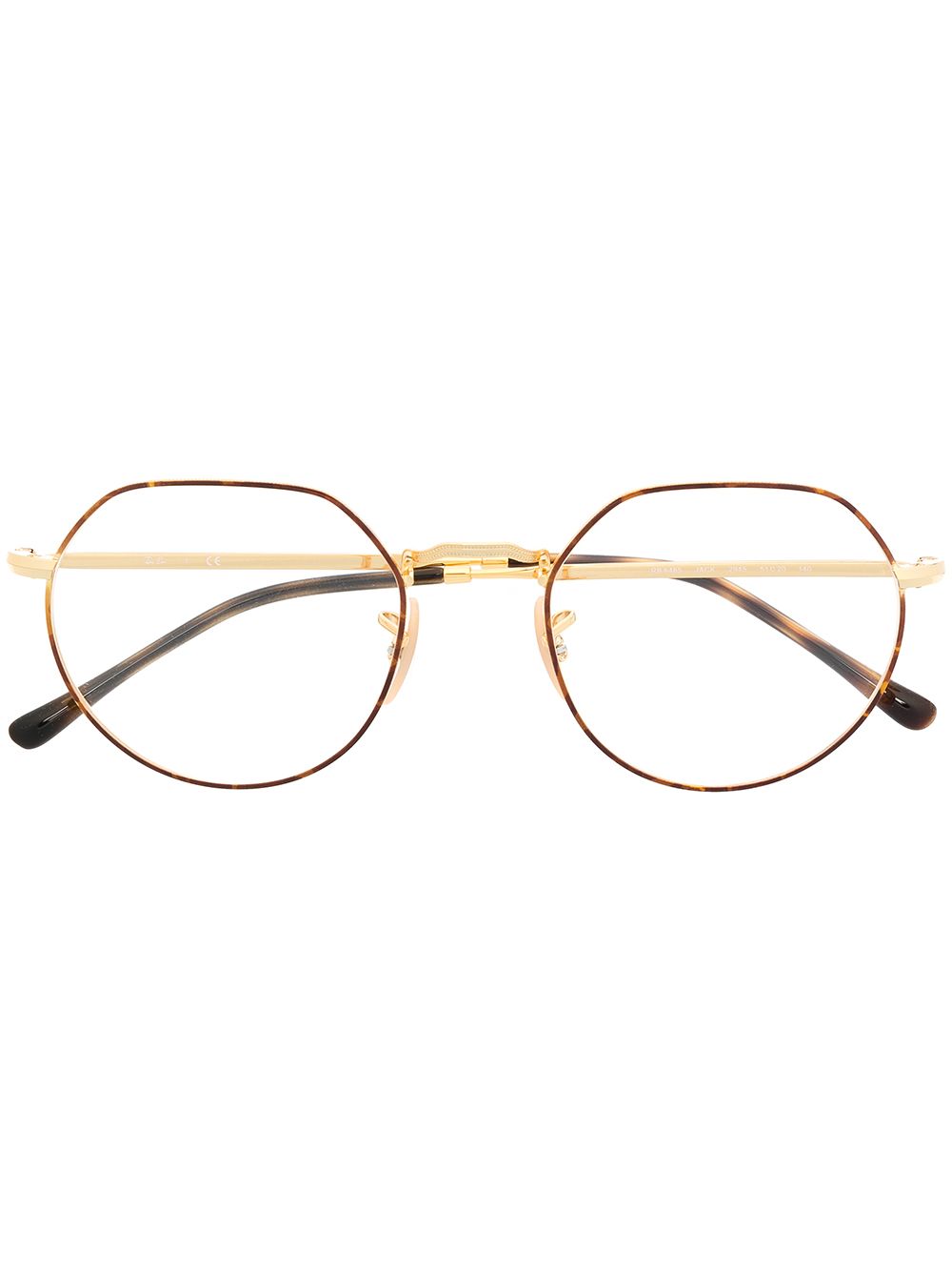 Ray-Ban 圆框眼镜 - 金色
