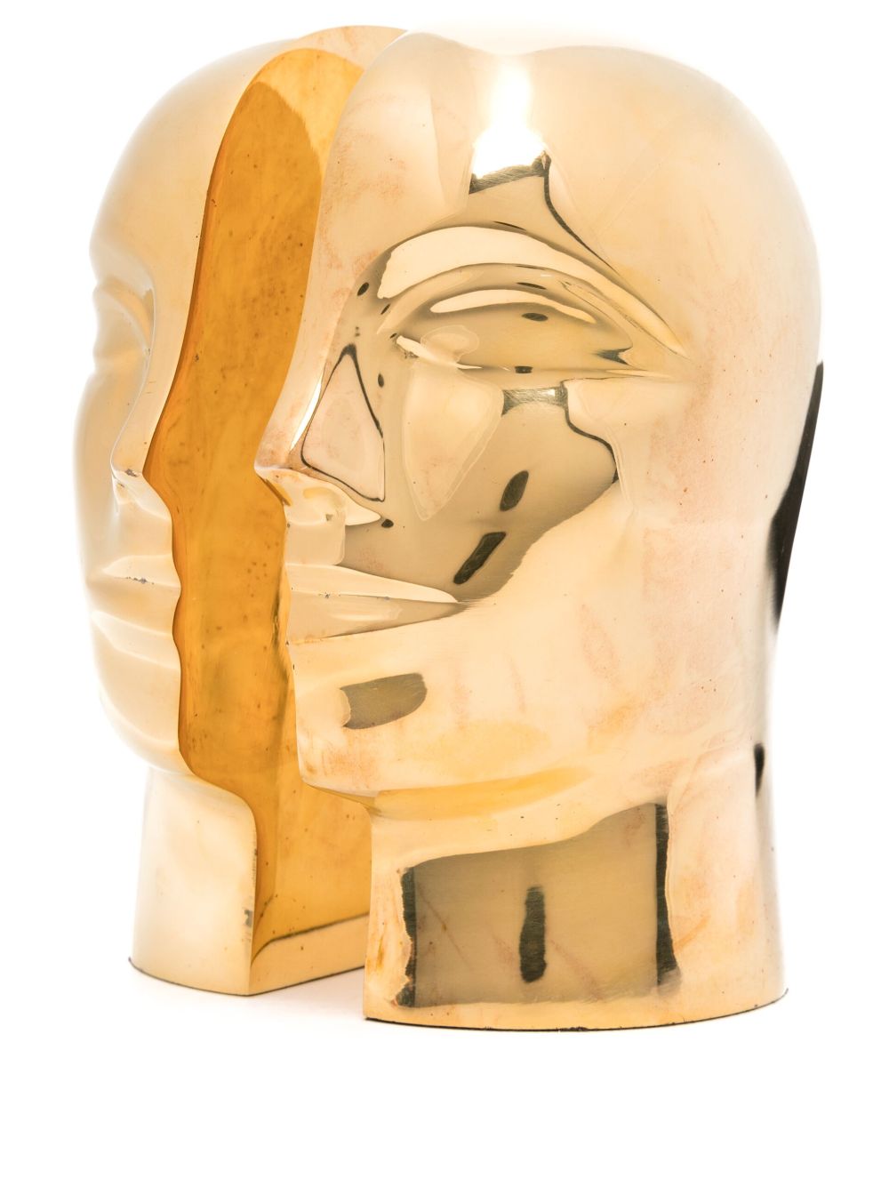 Jonathan Adler Atlas 抛光黄铜书挡 (两件装) - 金色