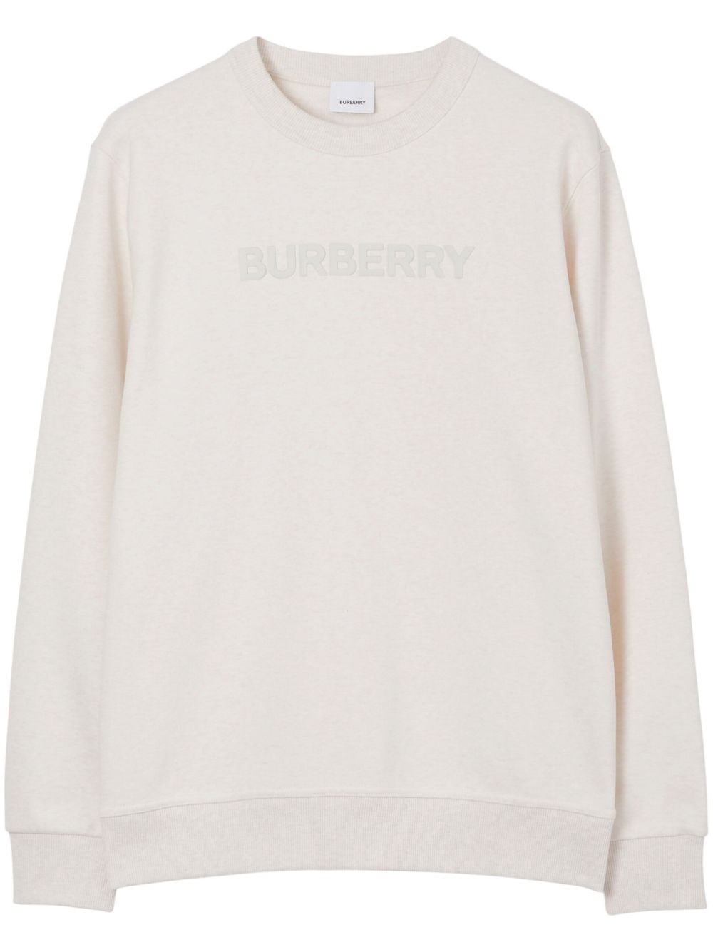 Burberry logo印花细节卫衣 - 白色
