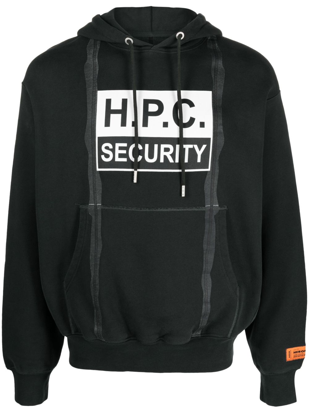 Heron Preston H.P.C Security Tape 棉连帽衫 - 黑色