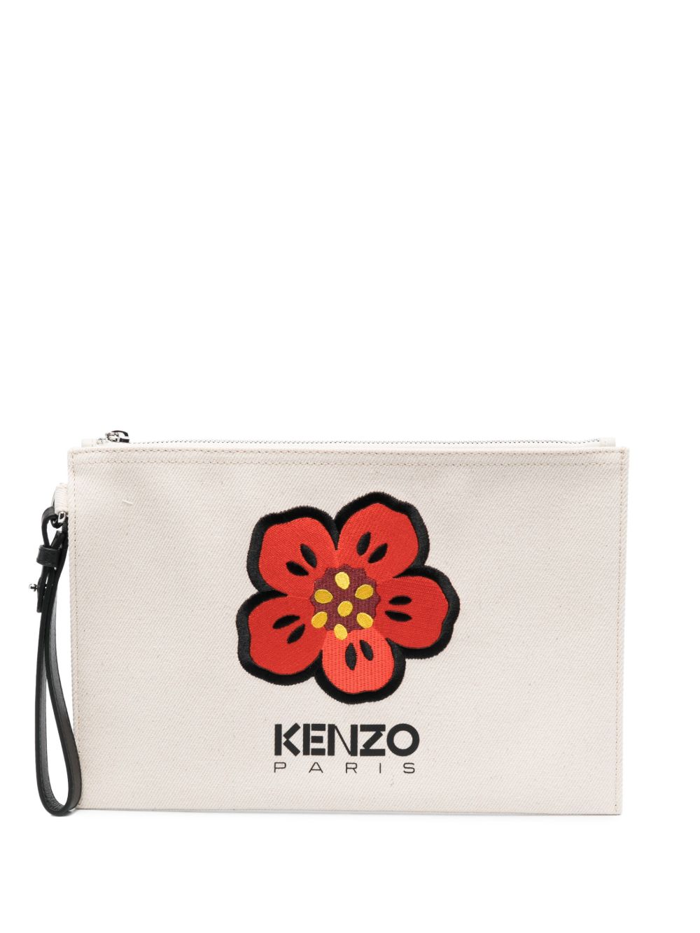 Kenzo Boke Flower 图案手拿包 - 中性色