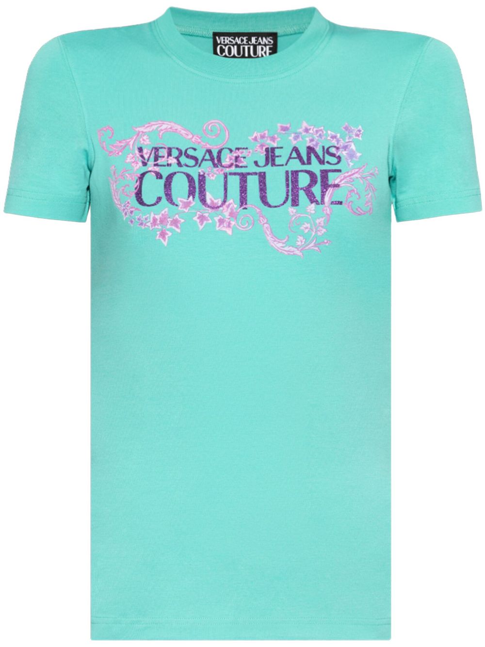Versace Jeans Couture logo印花T恤 - 蓝色