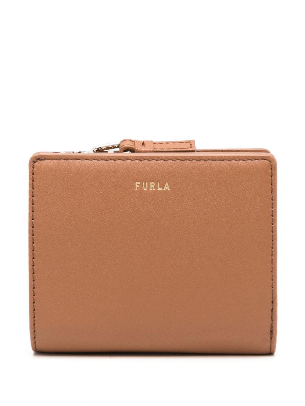 Furla Nuvola Compact 小号皮质钱包 - 褐色