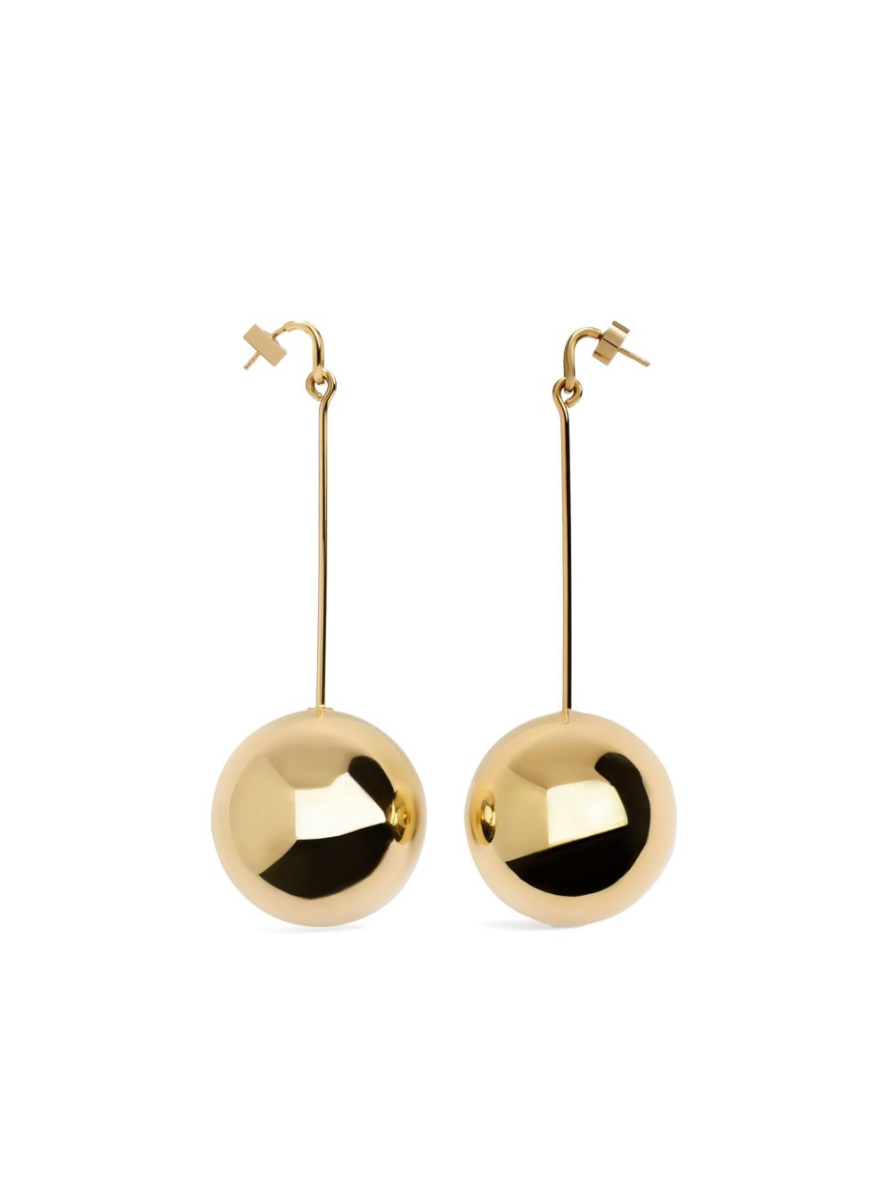 Jacquemus Les Grandes Boucles Nodo 耳环 - 金色