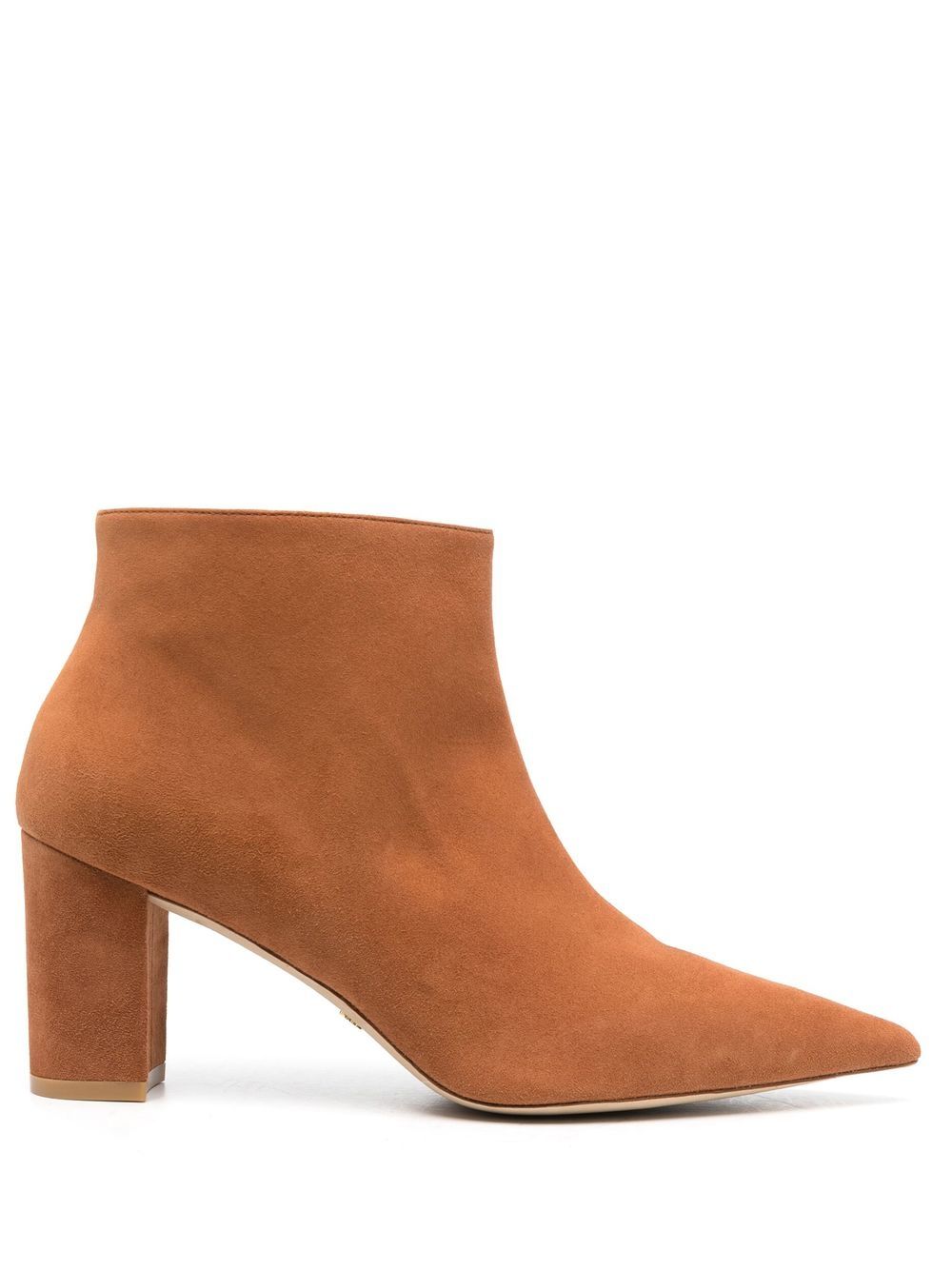 Stuart Weitzman Stuart 高跟拉链及踝靴 - 褐色