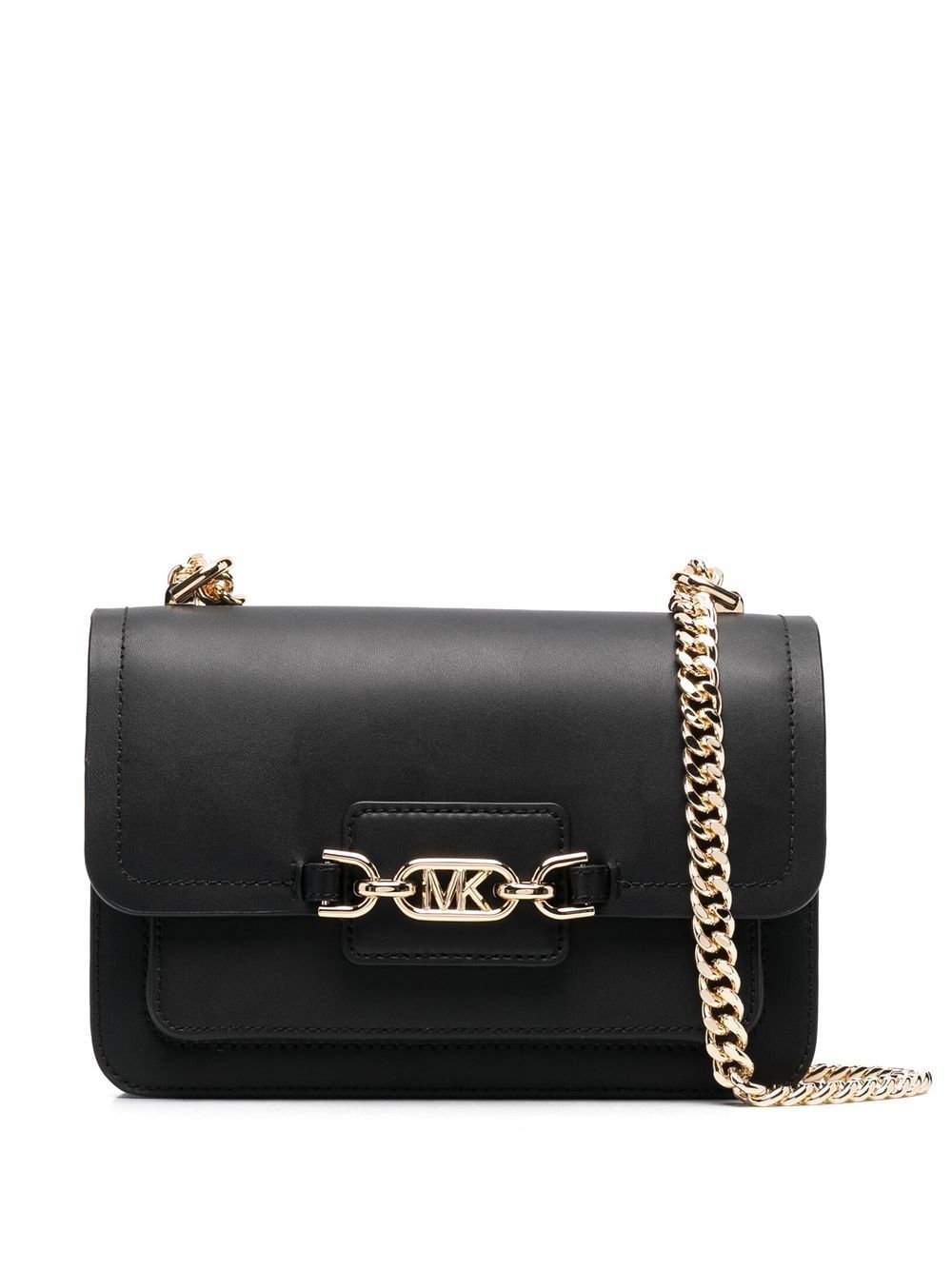Michael Kors Heather logo标牌单肩包 - 黑色