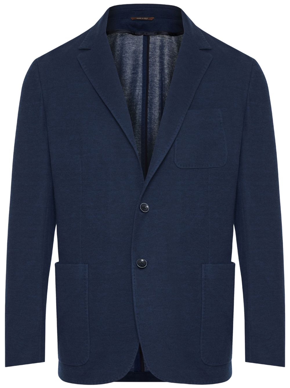 Canali 平驳领单排扣西装夹克 - 蓝色