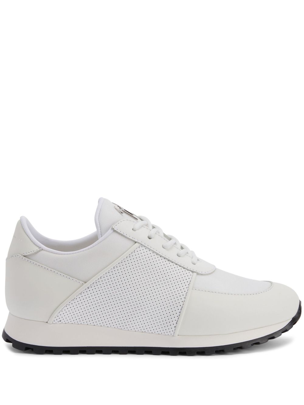 Giuseppe Zanotti Jimi Running 皮质运动鞋 - 白色
