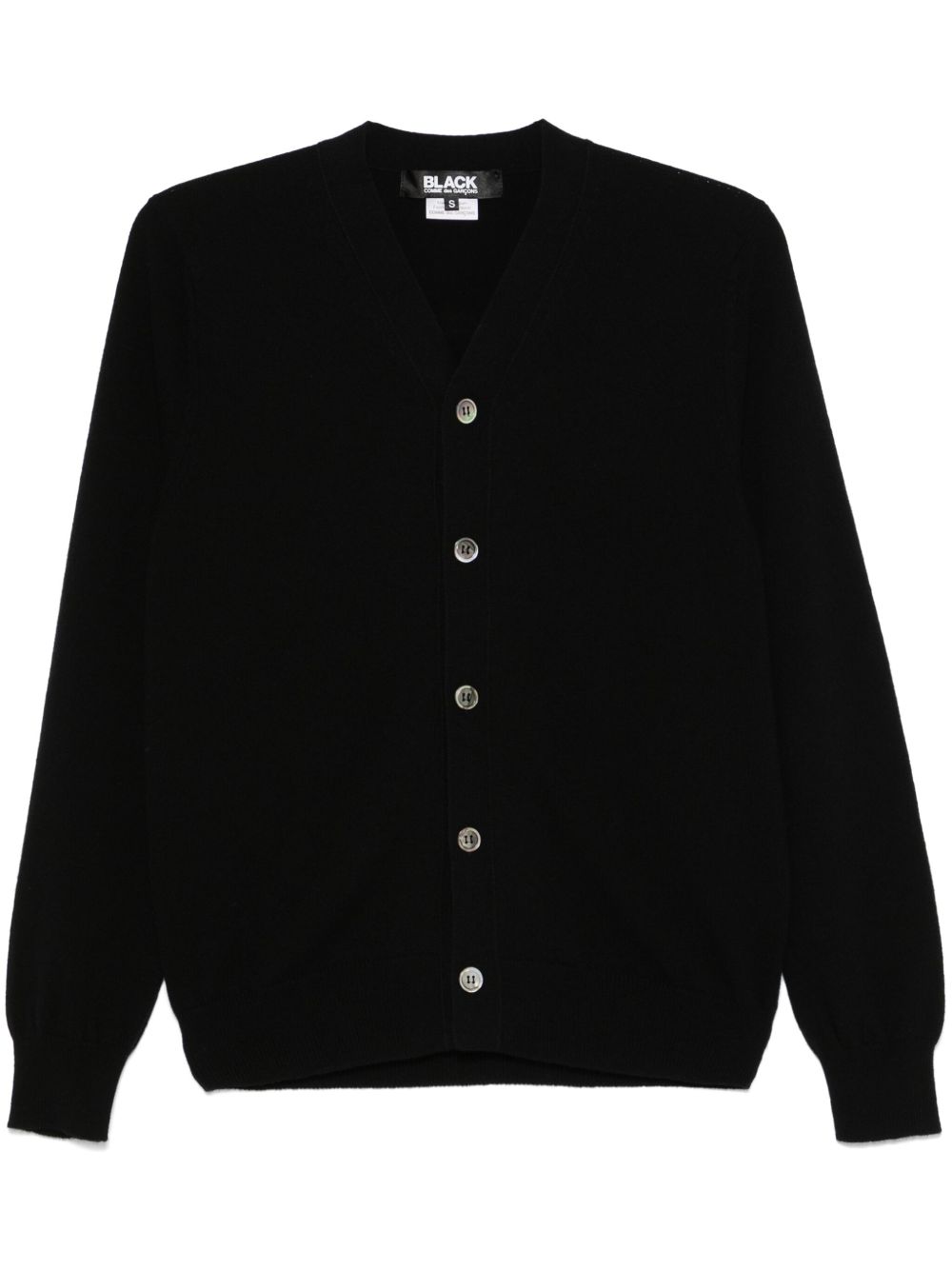 Black Comme Des Garçons 羊毛开衫 - 黑色