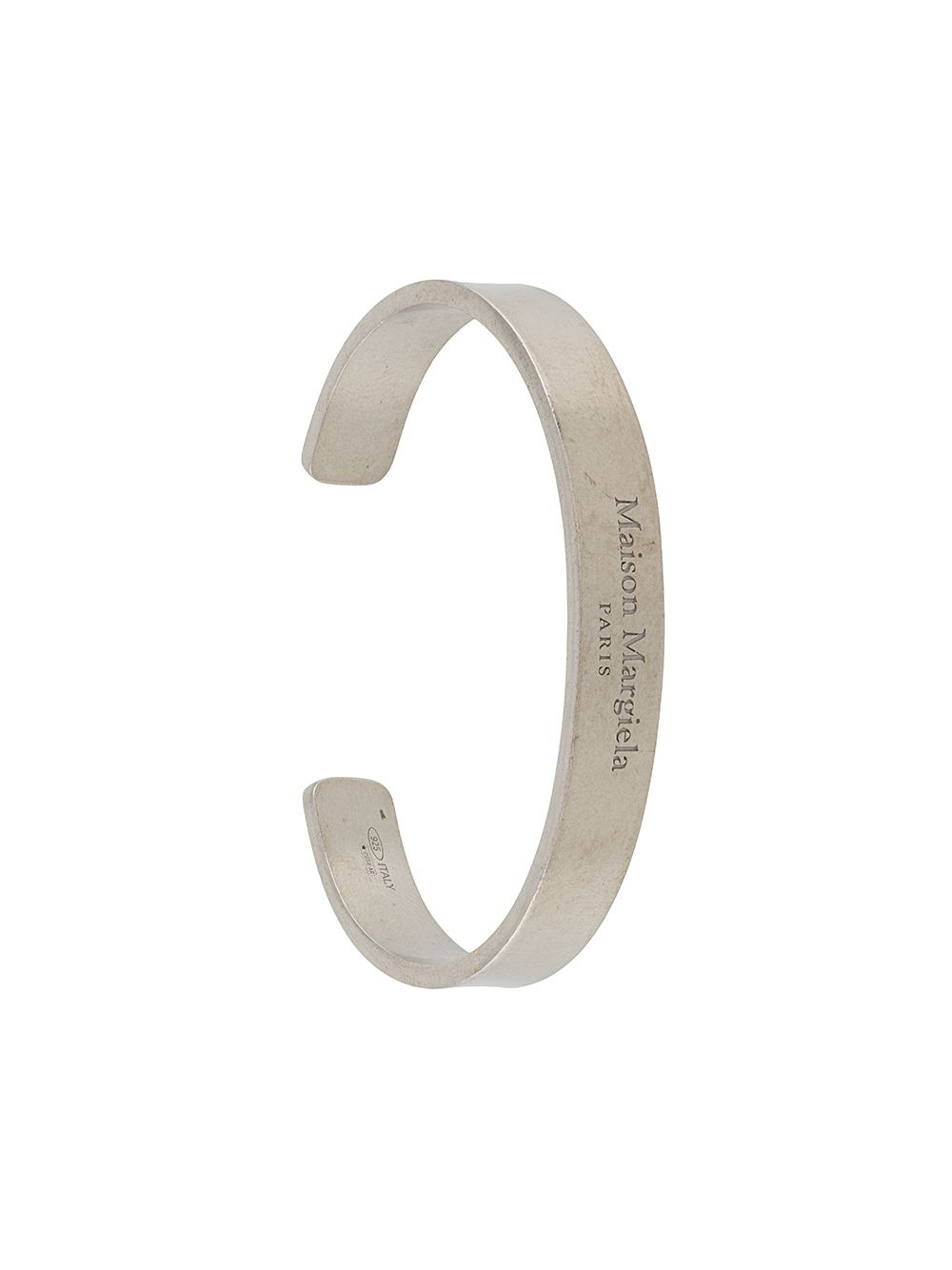 Maison Margiela 马丁·马吉拉时装屋 logo雕刻手镯 - 银色