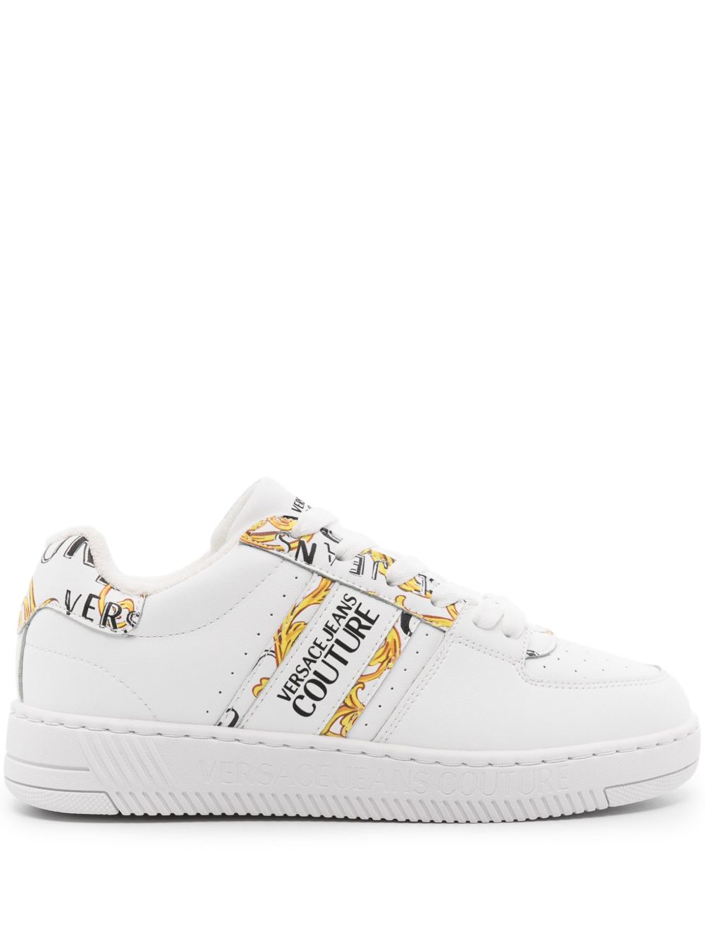 Versace Jeans Couture Meyssa 皮质运动鞋 - 白色