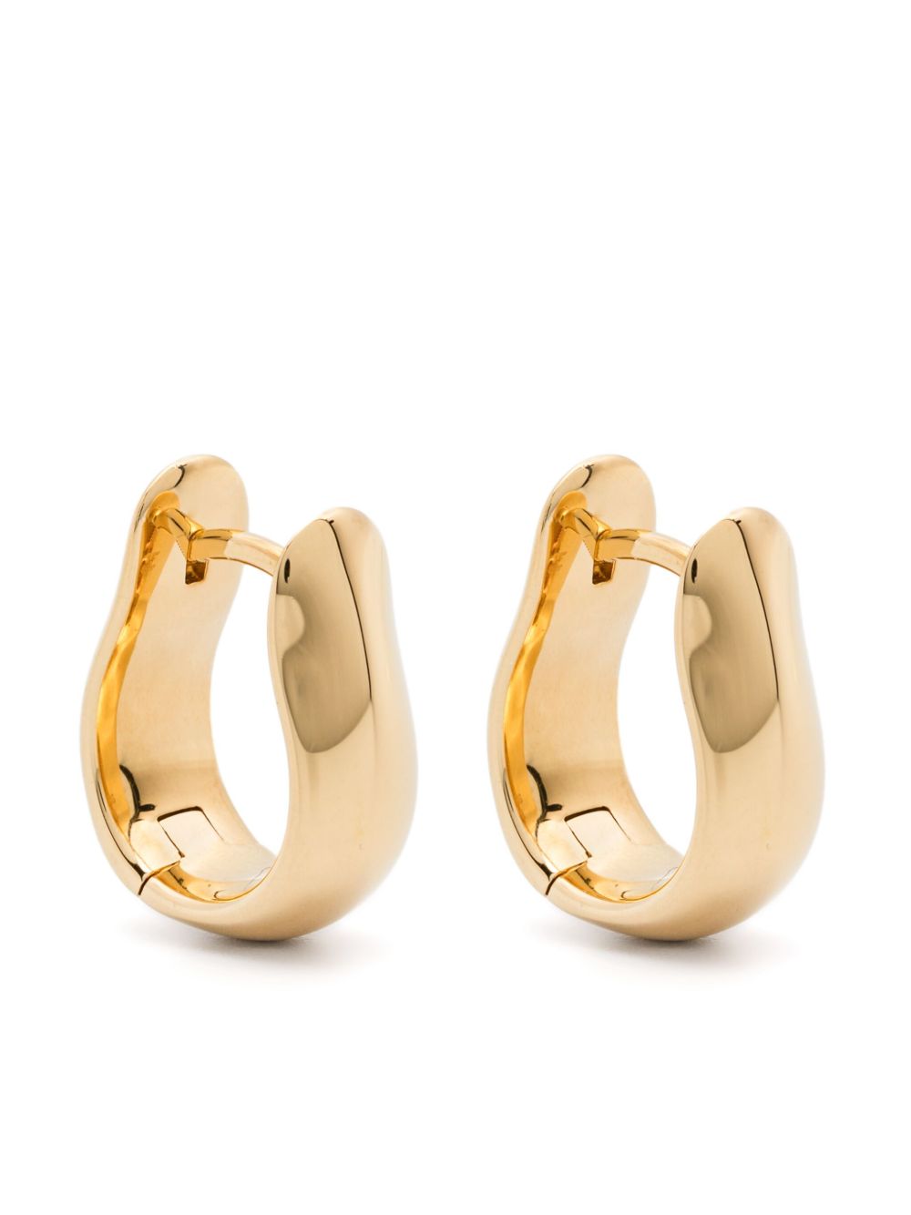 Tom Wood small Oyster hoop earrings - 金色