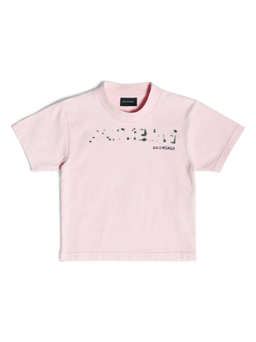 Balenciaga Kids Hand Drawn 棉T恤 - 粉色