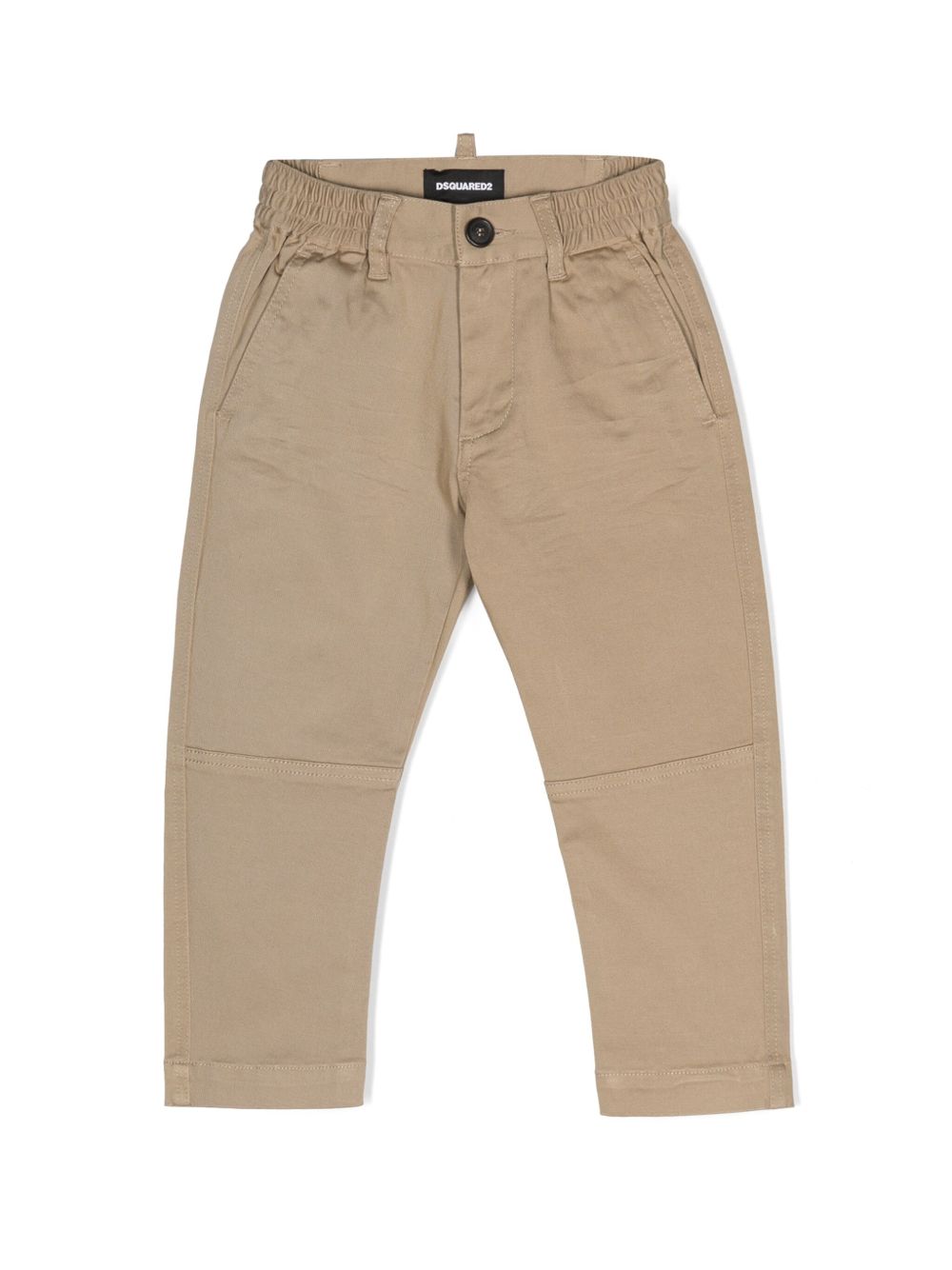 DSQUARED2 KIDS 松紧裤腰卡其裤 - 中性色