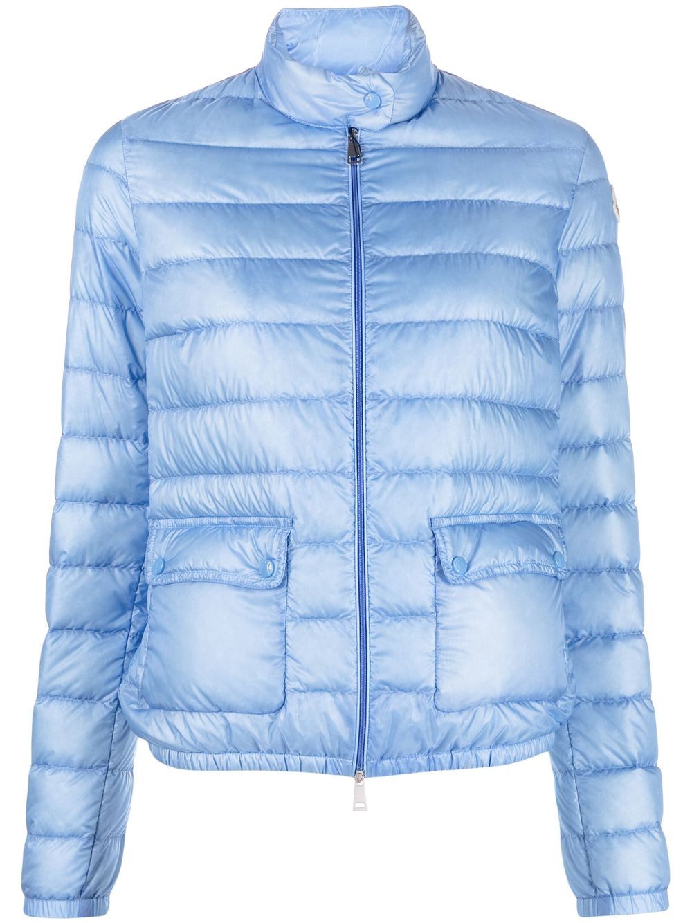 Moncler 拉链填充夹克 - 蓝色