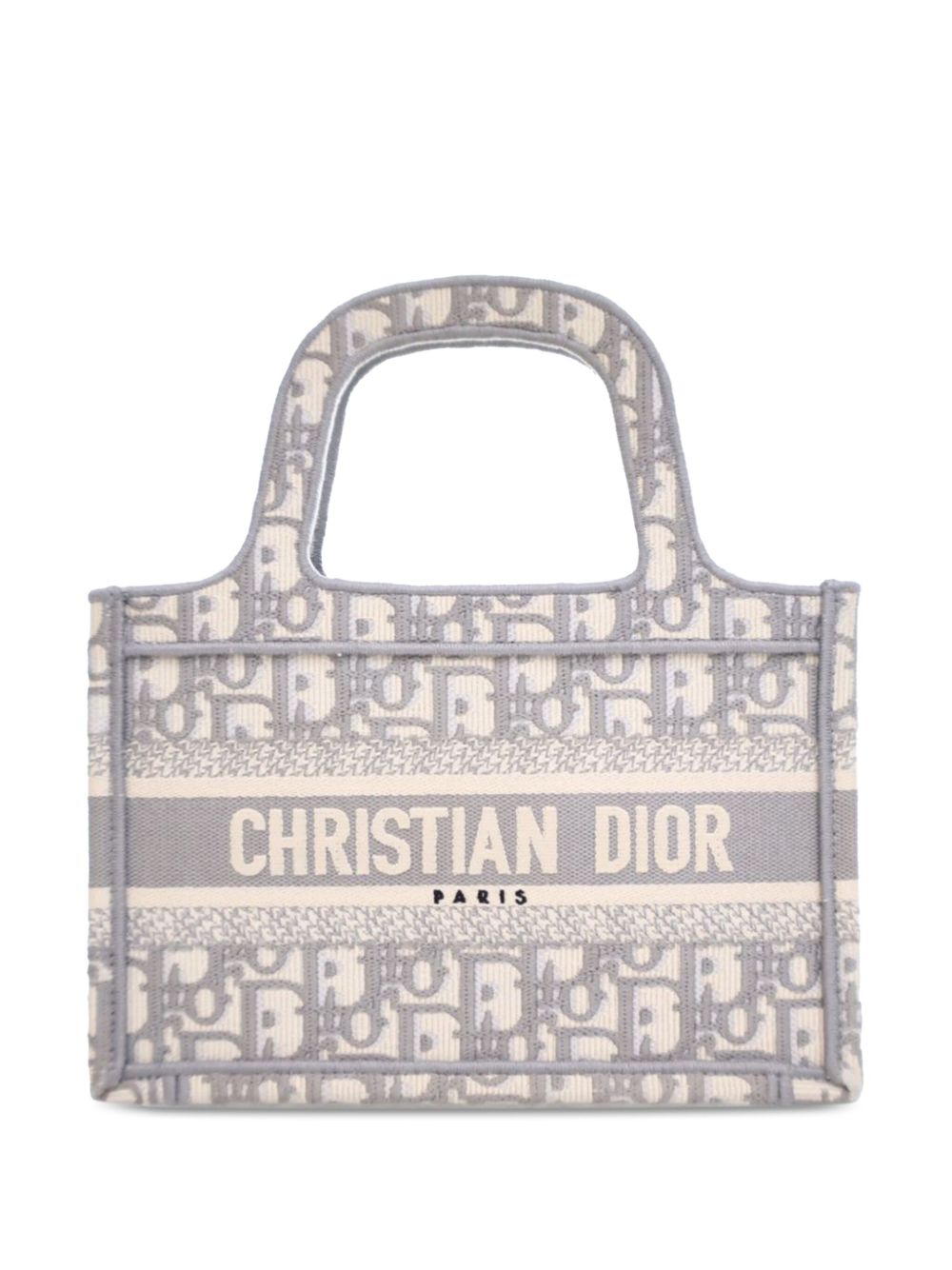 Christian Dior Pre-Owned Mini Oblique Book 托特包（2020年典藏款） - 灰色