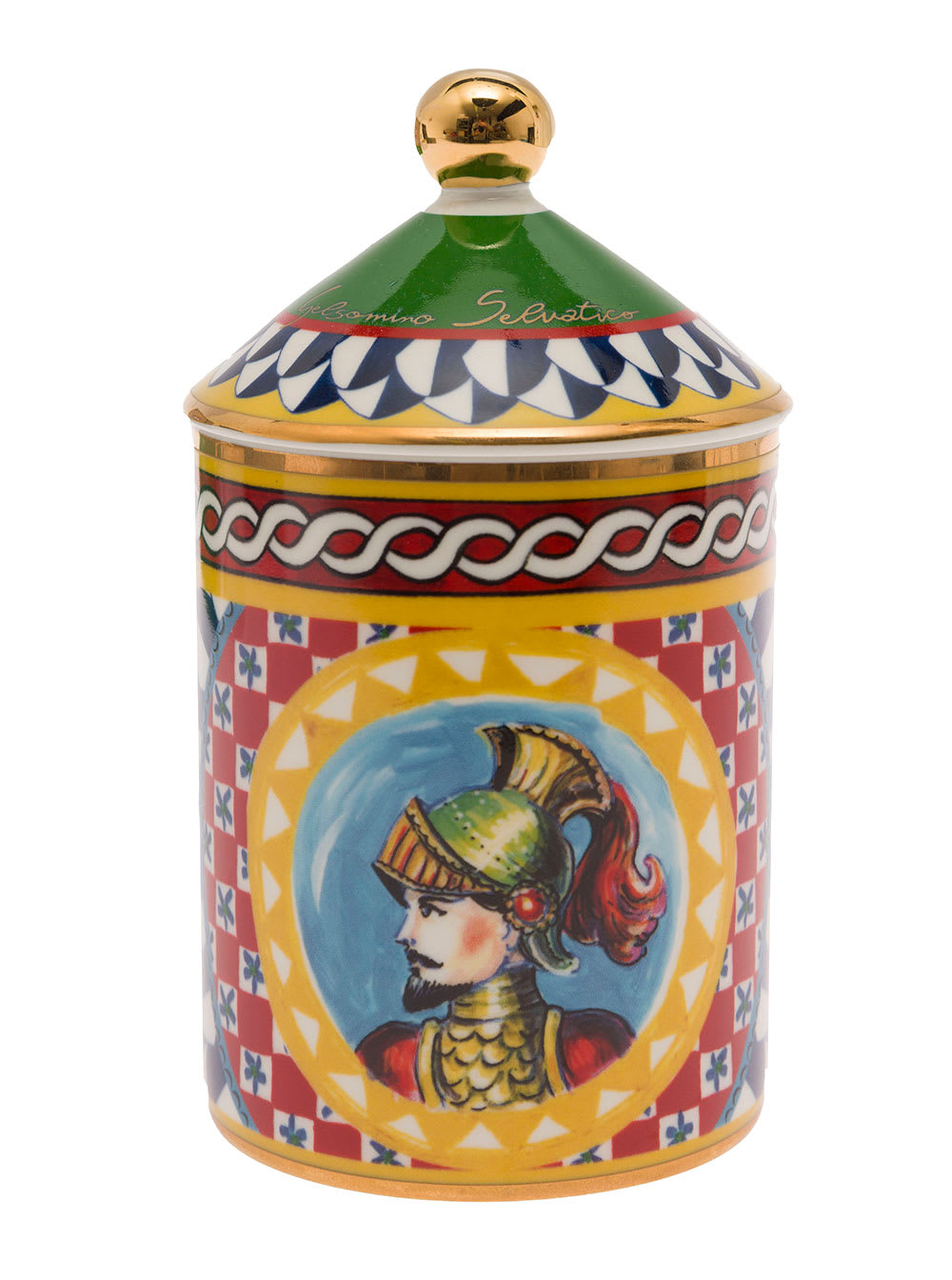 Dolce & Gabbana 野茉莉香氛蜡烛带盖及卡雷托印花设计