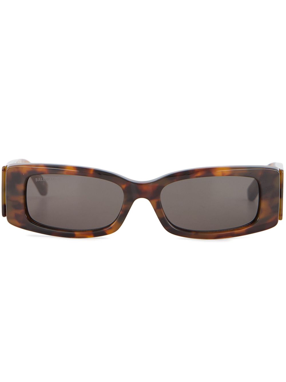 Balenciaga Eyewear 玳瑁纹效果太阳眼镜 - 褐色